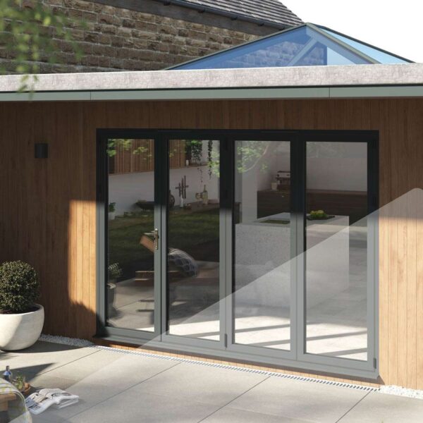 aluminium bifold doors anthracite grey