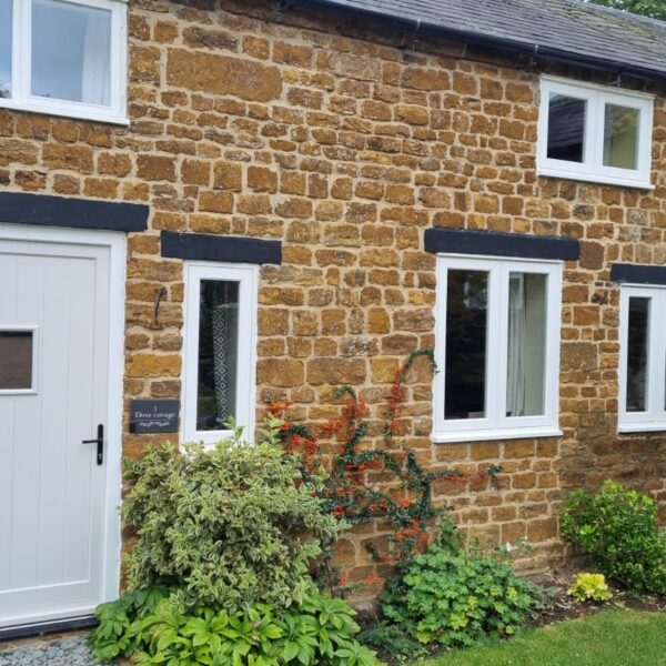 grey timber door
