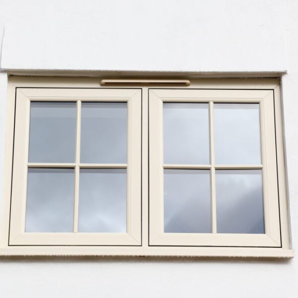 cream foil flush casement window