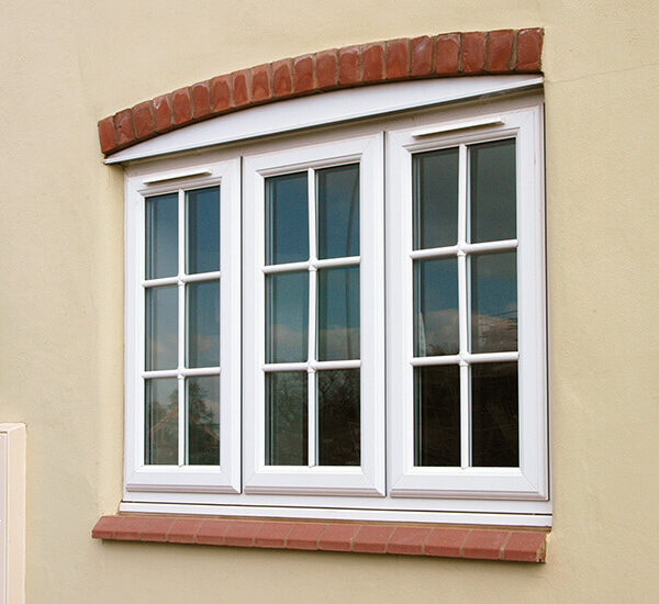 white upvc window