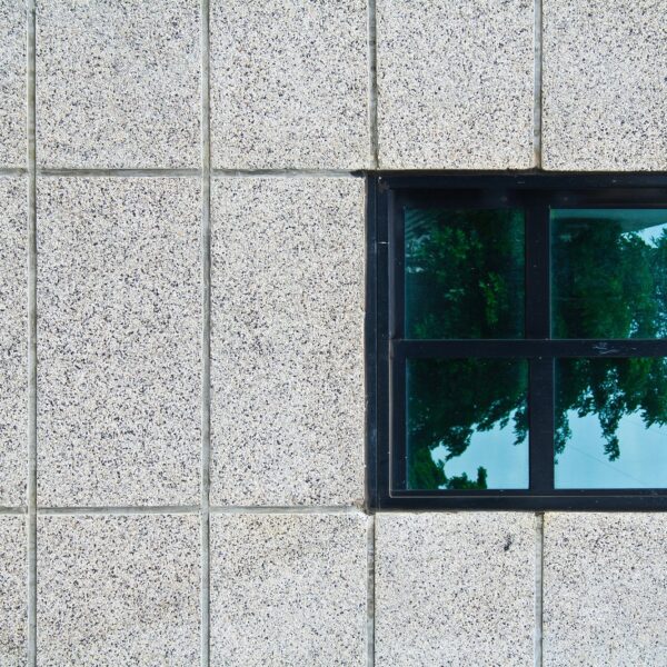 black aluminium window
